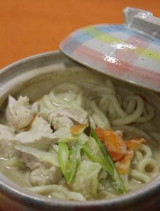 煮込みうどん　～ごま豆乳味～