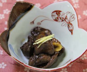 鶏レバーの黒糖甘辛煮